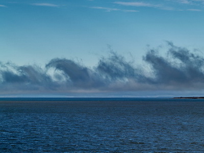 Clouds off the coast of Longyearbyen